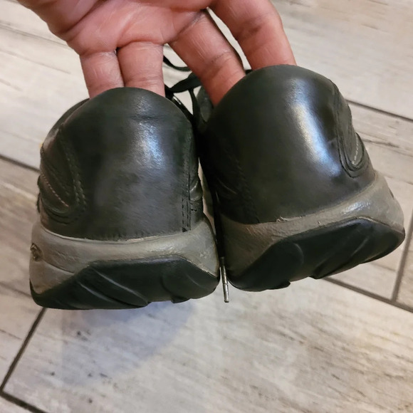 KEEN Toyah Women's 6.5 black gray waterproof leather lace-up outdoors shoes - Picture 7 of 13